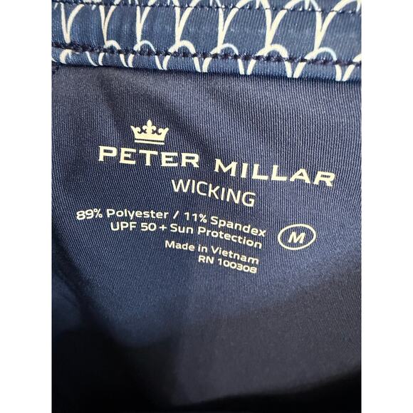 PETER MILLAR Wicking Golf Skort Performance UPF 50+ Blue/Yellow Sz M - Picture 8 of 10